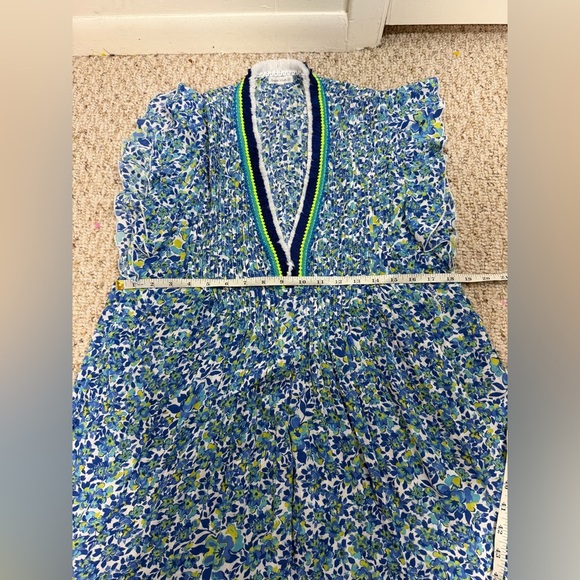 Poupette St. Barth Blue and White Floral Dress size S - Picture 9 of 9